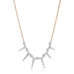 Round Cut Diamond Motif Pendant