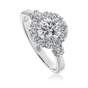 Crisscut® Round Diamond Halo Ring
