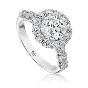 Crisscut® Round Diamond Halo Ring