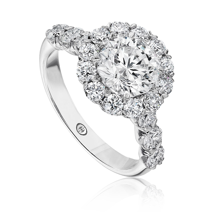 Crisscut® Round Diamond Halo Ring