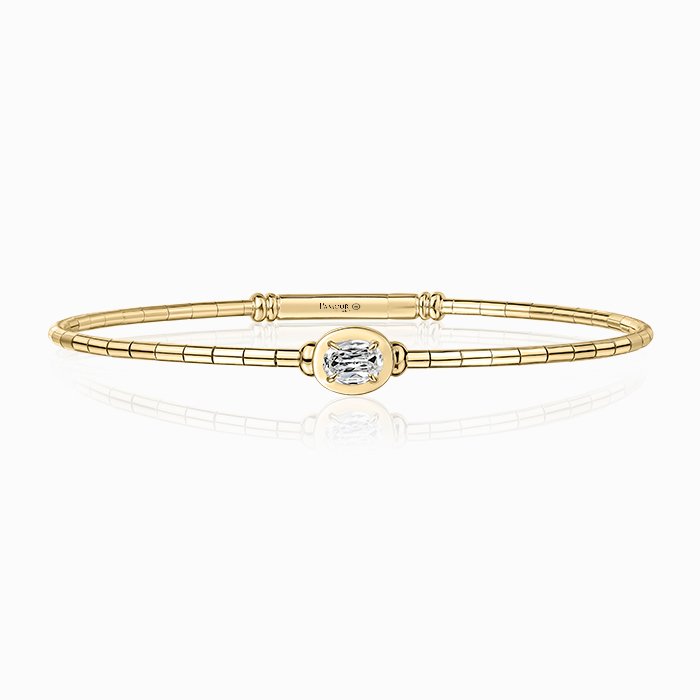 Love Luxe L’Amour Crisscut® Oval Diamond Cuff Bracelet