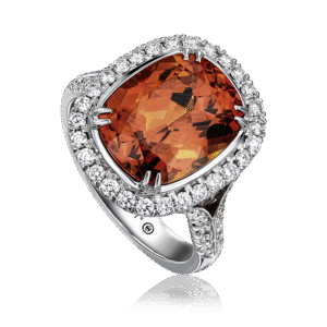 Mandarin Garnet Statement Ring