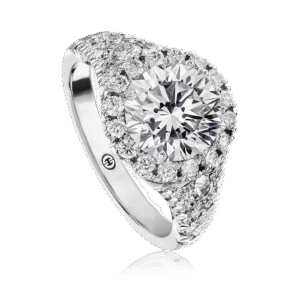Crisscut® Round Diamond Halo Ring