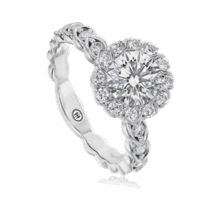 Crisscut® Round Diamond Halo Ring