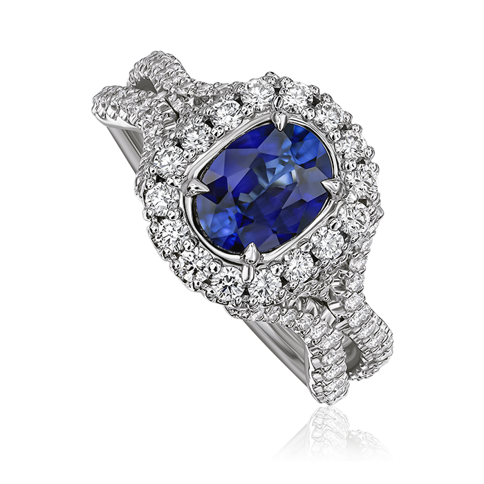 Sapphire and Diamond Ring