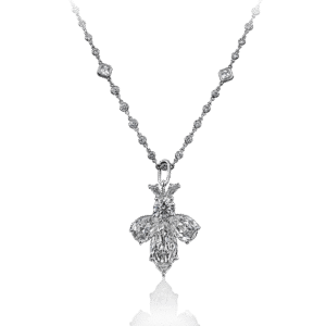 Diamond Bee Pin Pendant