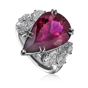 Rubellite Statement Ring