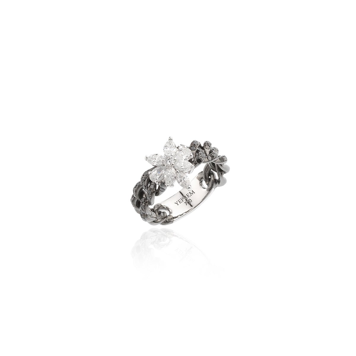 Black Strada Stackable Ring
