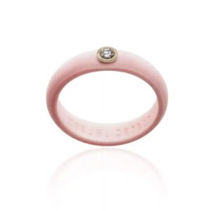 Sakura Pink Diamond Silicone Ring