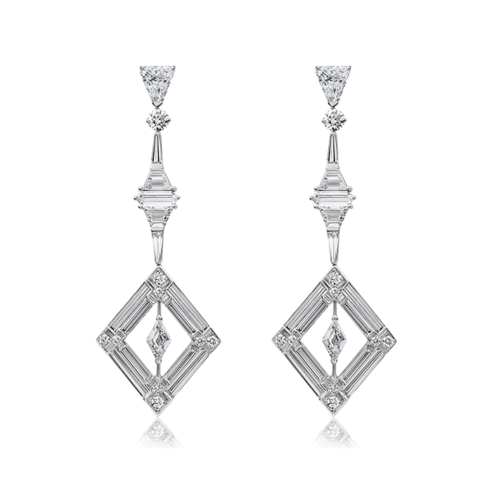 Art Deco Diamond Earrings