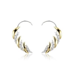 Golden Strada Clip Earrings