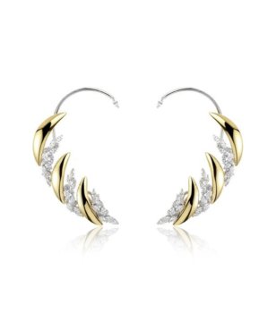 Golden Strada Clip Earrings