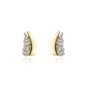 Golden Strada Clip Earrings